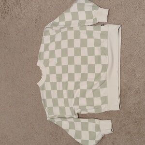 Vans checkered sweatshirt size x-small